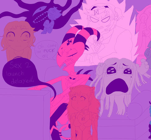Colored w/ messy lines 2